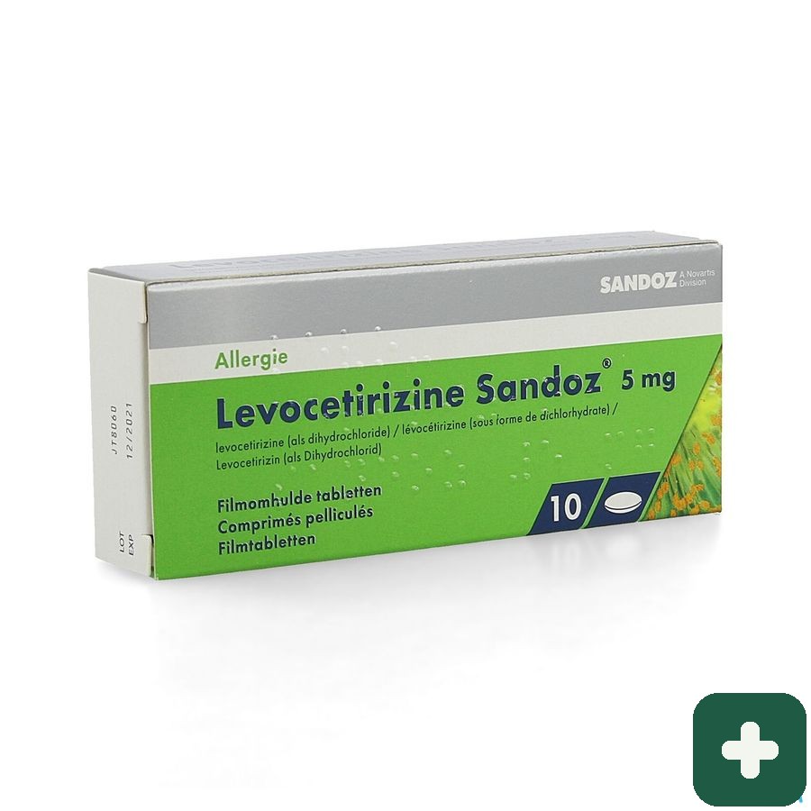 Levocetirizine Sandoz 5 Mg Comp Enrob. 10 X 5 Mg